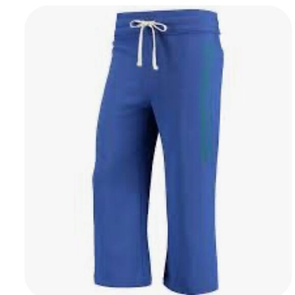 NWT Seattle Seahawks Junk Food Royal Cropped Sweatpants NFL Team Apparel Size L - Picture 2 of 13